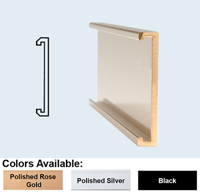 Wall Holder 1/16x1x10 Black
